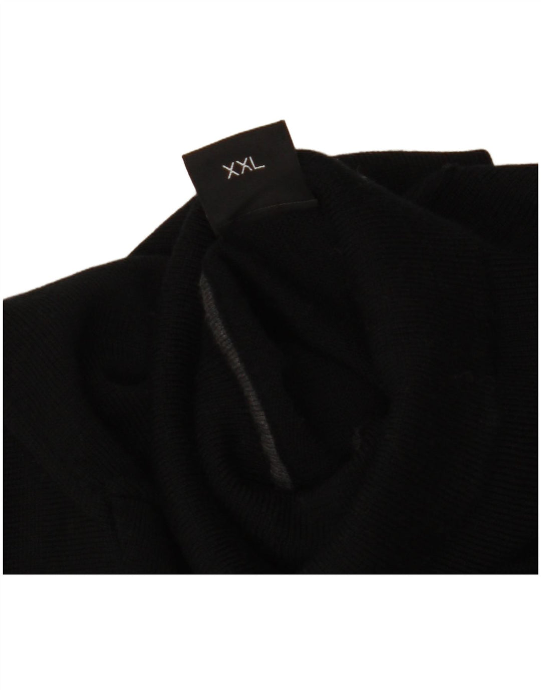 Ανδρικό πουλόβερ Hugo Boss με ρολό λαιμόκοψη 2XL μαύρο μάλλινο
