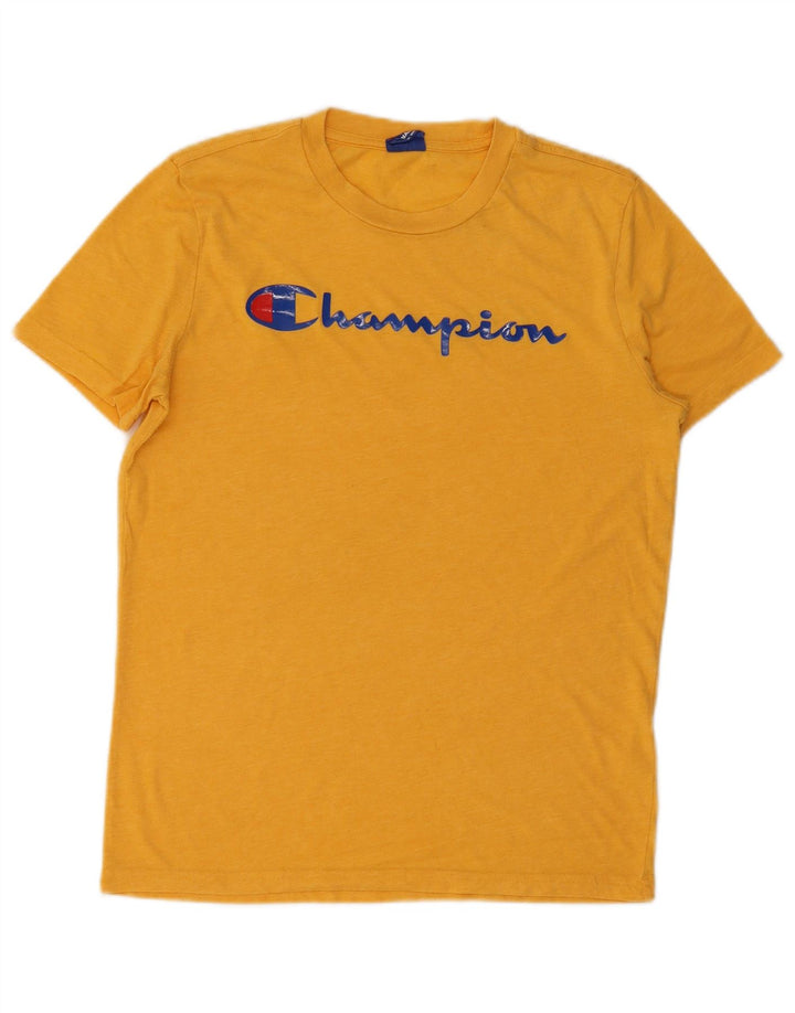 Ανδρικό γραφικό μπλουζάκι Champion Top Μικρό Κίτρινο