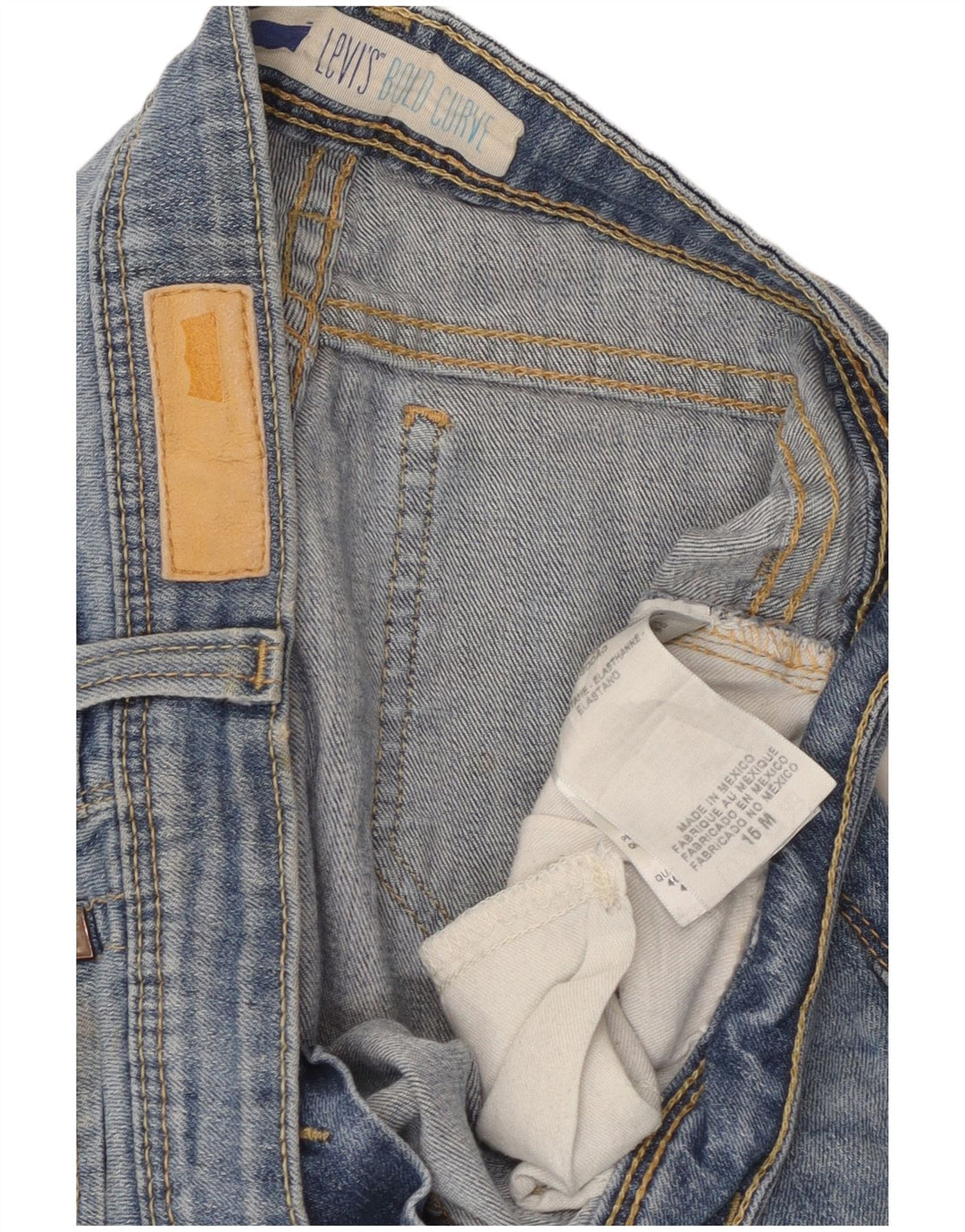 Γυναικείο τζιν Levi's Bold Curve Cropped W32 L24 Μπλε βαμβακερό