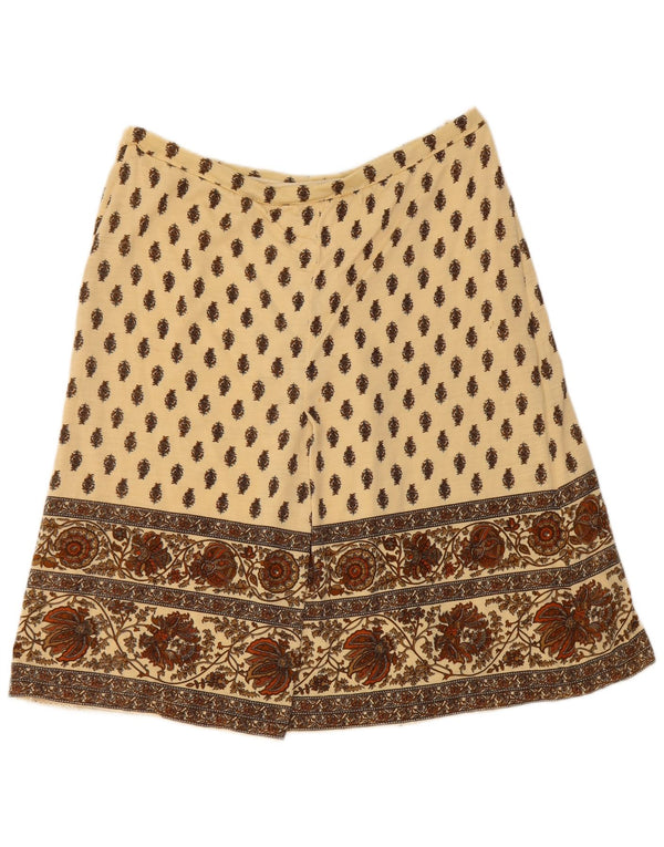 Vintage Γυναικεία Φούστα A-Line W40 2XL Μπεζ Floral