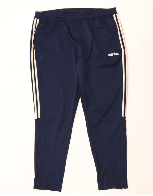 Ανδρική αθλητική φόρμα Adidas Climalite 2XL Navy Blue Polyester