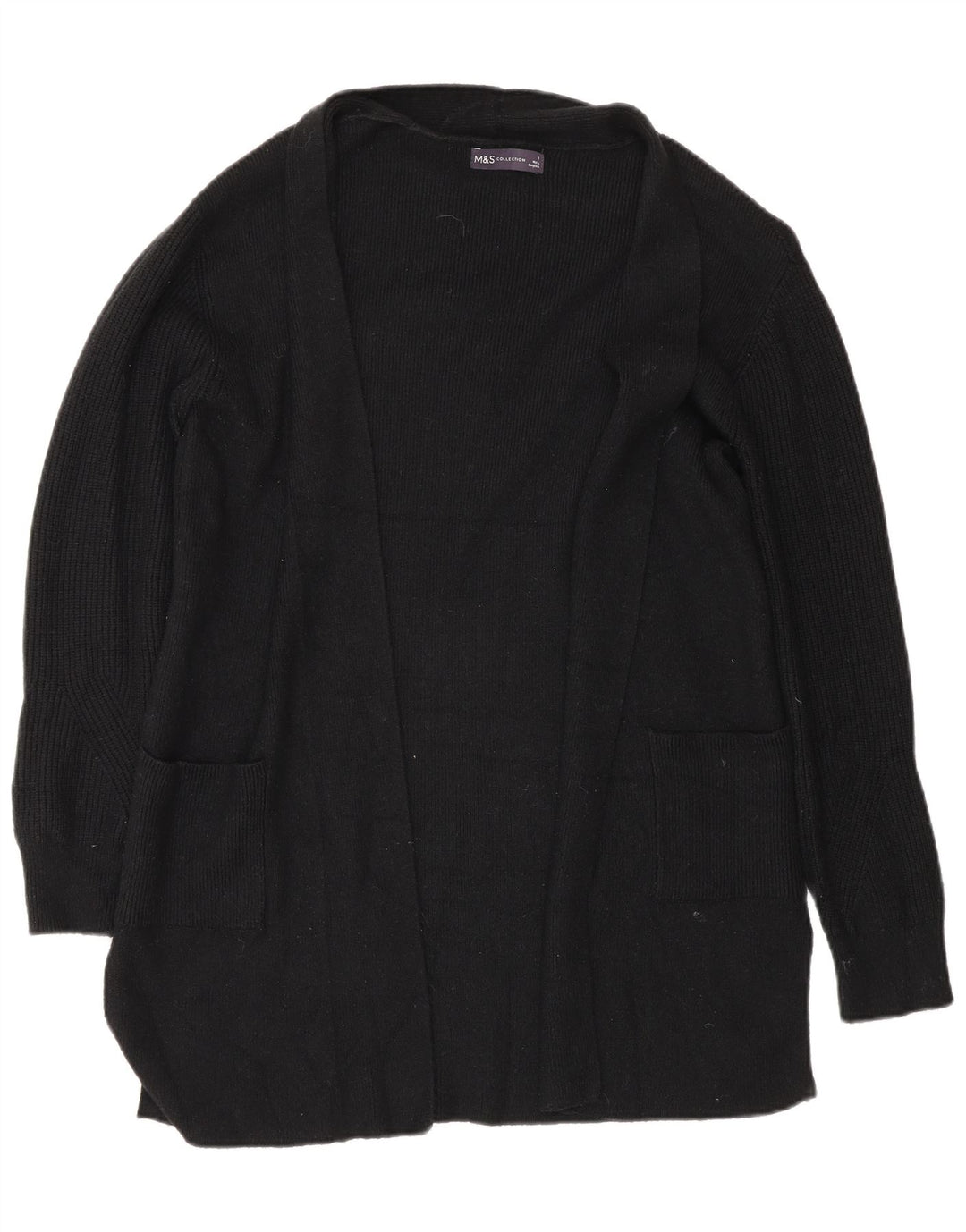 Marks & Spencer Γυναικεία Ζακέτα Longline UK 10 Small Black