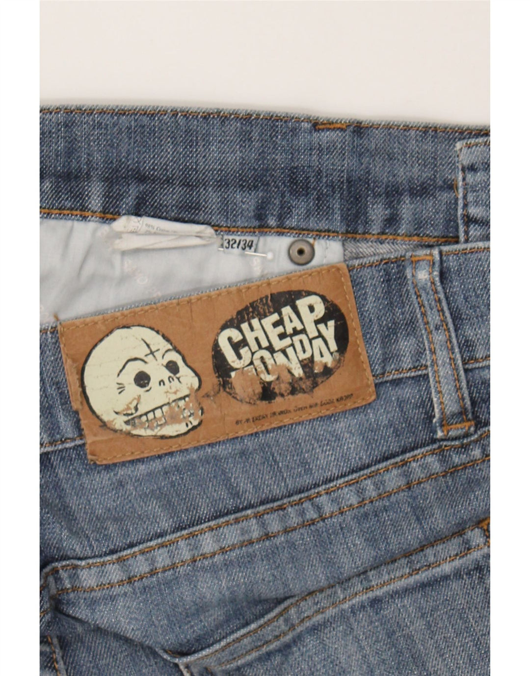 CHEAP MONDAY Womens Slim Jeans W32 L34 Blue Cotton Vintage Cheap Monday and Second-Hand Cheap Monday from Messina Hembry 