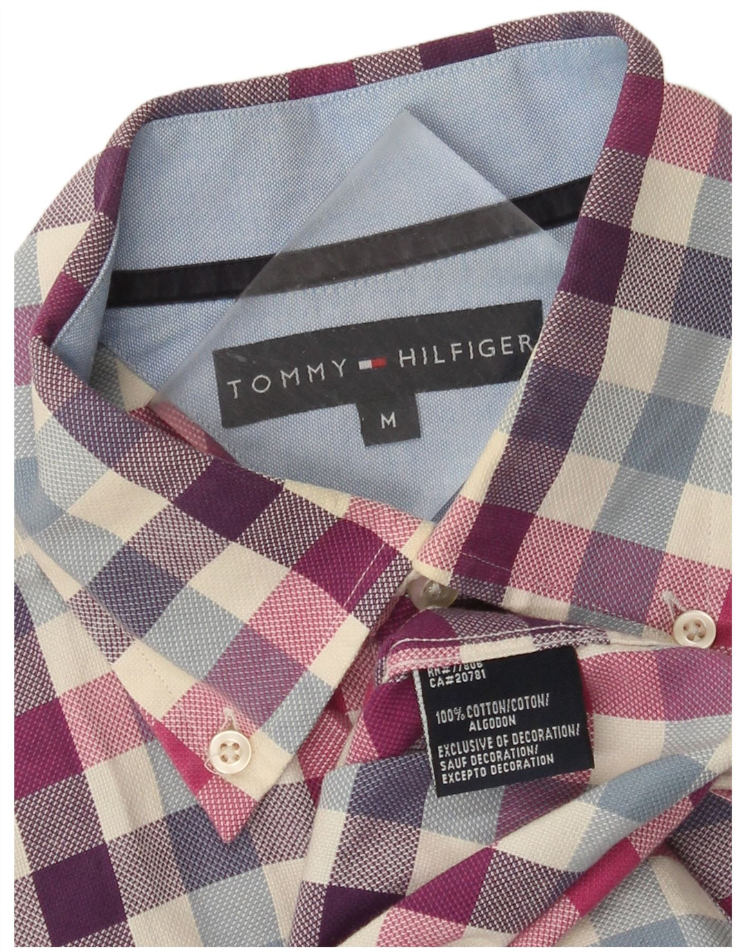 Ανδρικό πουκάμισο Tommy Hilfiger, μεσαίο πολύχρωμο βαμβακερό