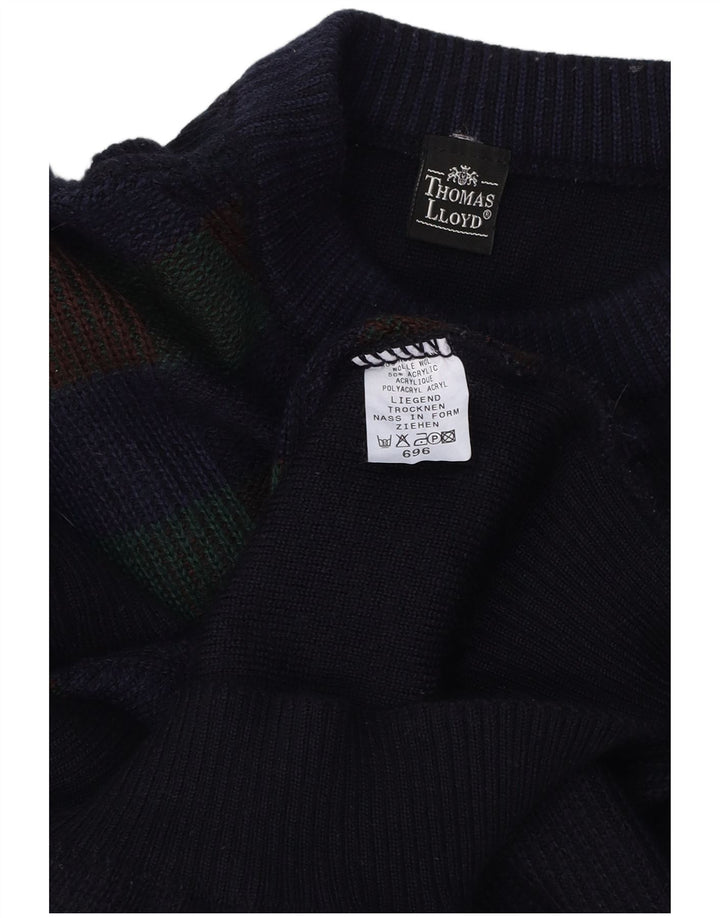 THOMAS LLOYD Γυναικείο πουλόβερ με λαιμόκοψη UK 16 Large Navy Blue