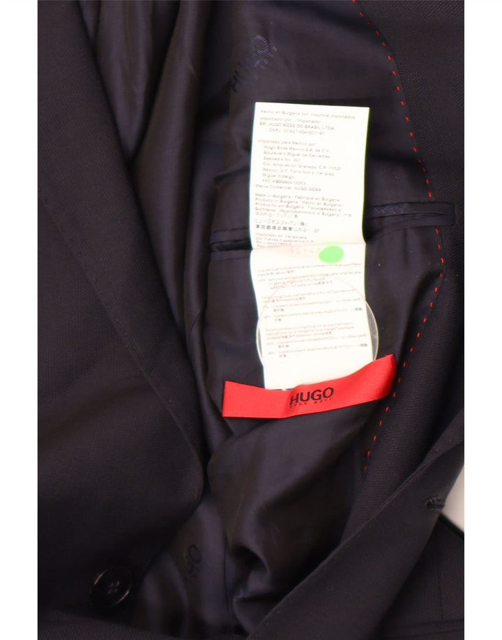 Hugo Boss Ανδρικό σακάκι 2 κουμπιών UK 46 Small Navy Blue Viscose