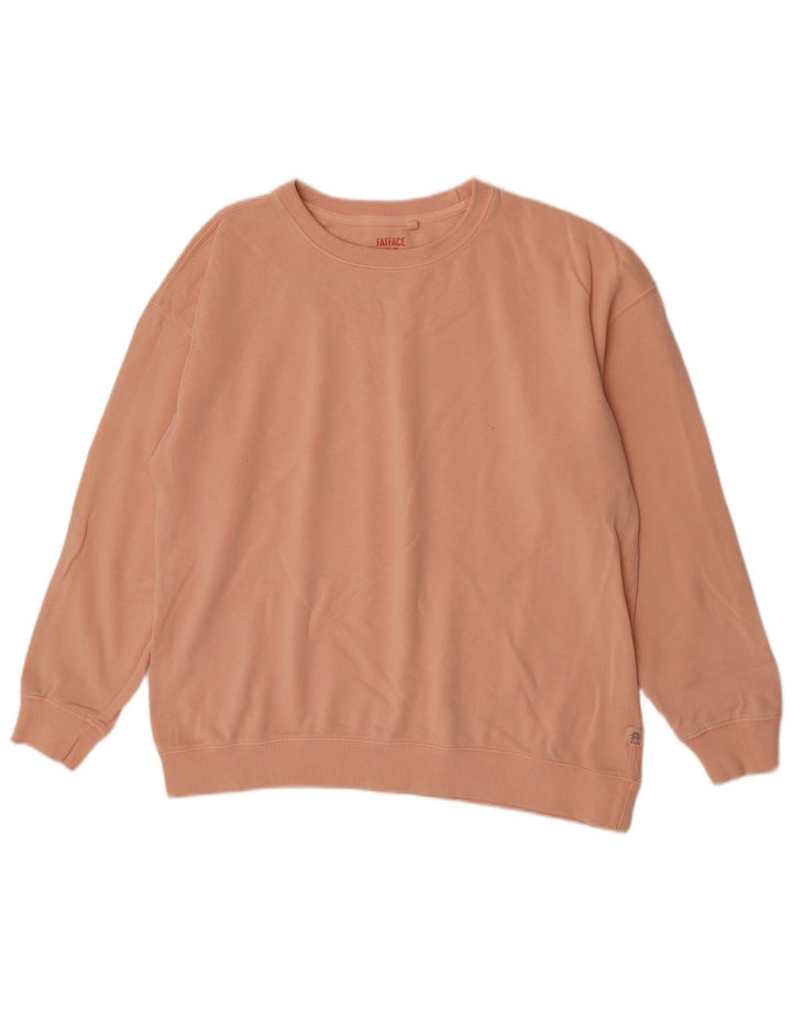 Γυναικείο φούτερ Fat Face Jumper UK 14 μεγάλο ροζ βαμβακερό