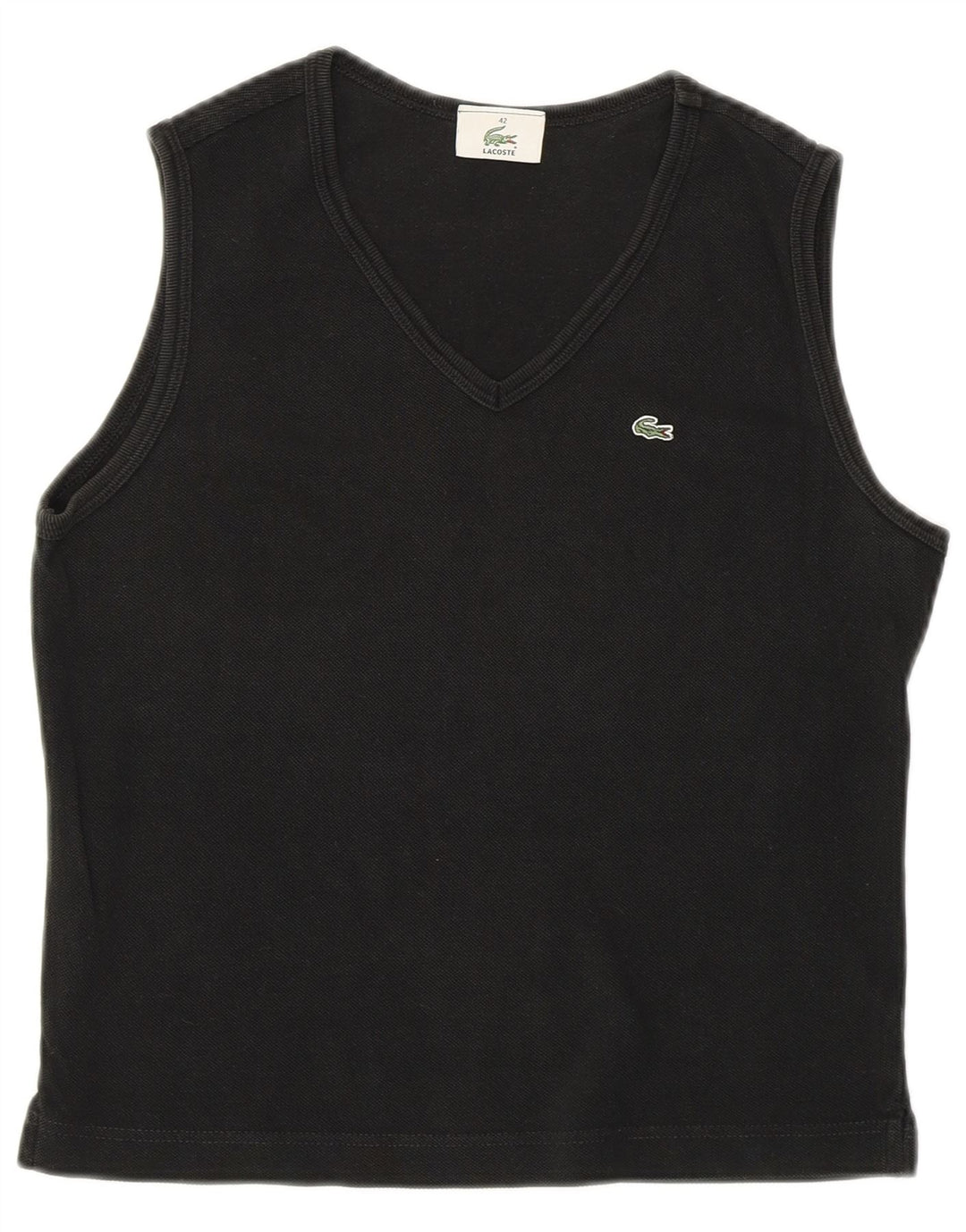 Lacoste Γυναικείο Γιλέκο Crop Top Size 42 Large Μαύρο