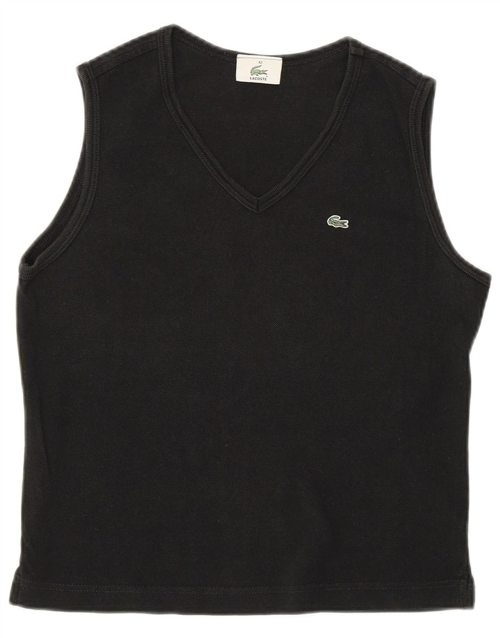 Lacoste Γυναικείο Γιλέκο Crop Top Size 42 Large Μαύρο