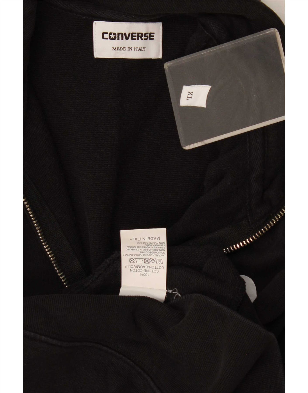 Ανδρική φόρμα Converse Top Jacket XL Μαύρο βαμβακερό