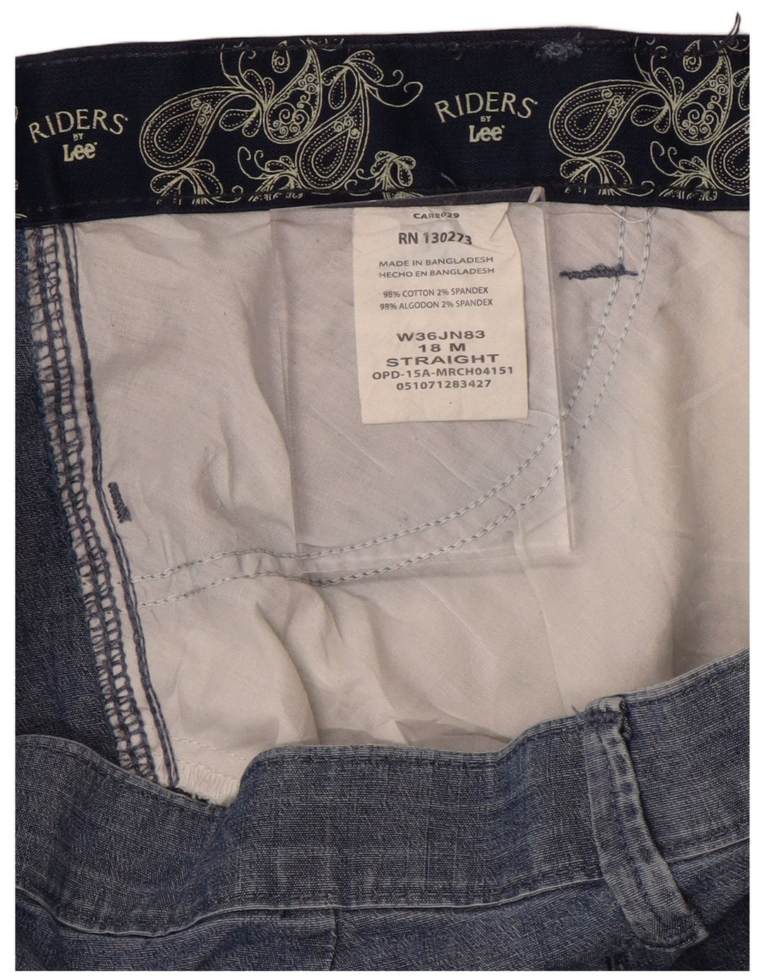 LEE Womens Riders Ψηλόμεσο Casual Παντελόνι US 18 2XL W36 L31 Blue