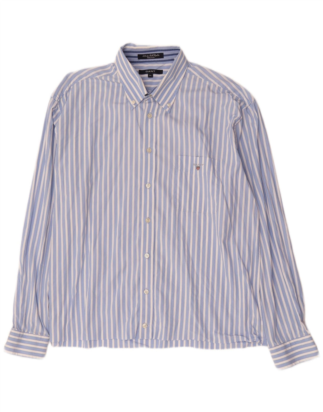 Ανδρικό πουκάμισο Gant Regular Fit XL Μπλε ριγέ βαμβακερό