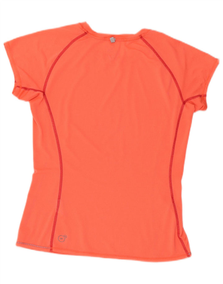 PUMA Γυναικείο T-Shirt Top UK 8 Μικρό πορτοκαλί πολυεστέρας