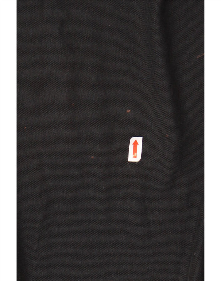 Ανδρικό πουκάμισο πόλο CALVIN KLEIN, μεγάλο μαύρο βαμβακερό