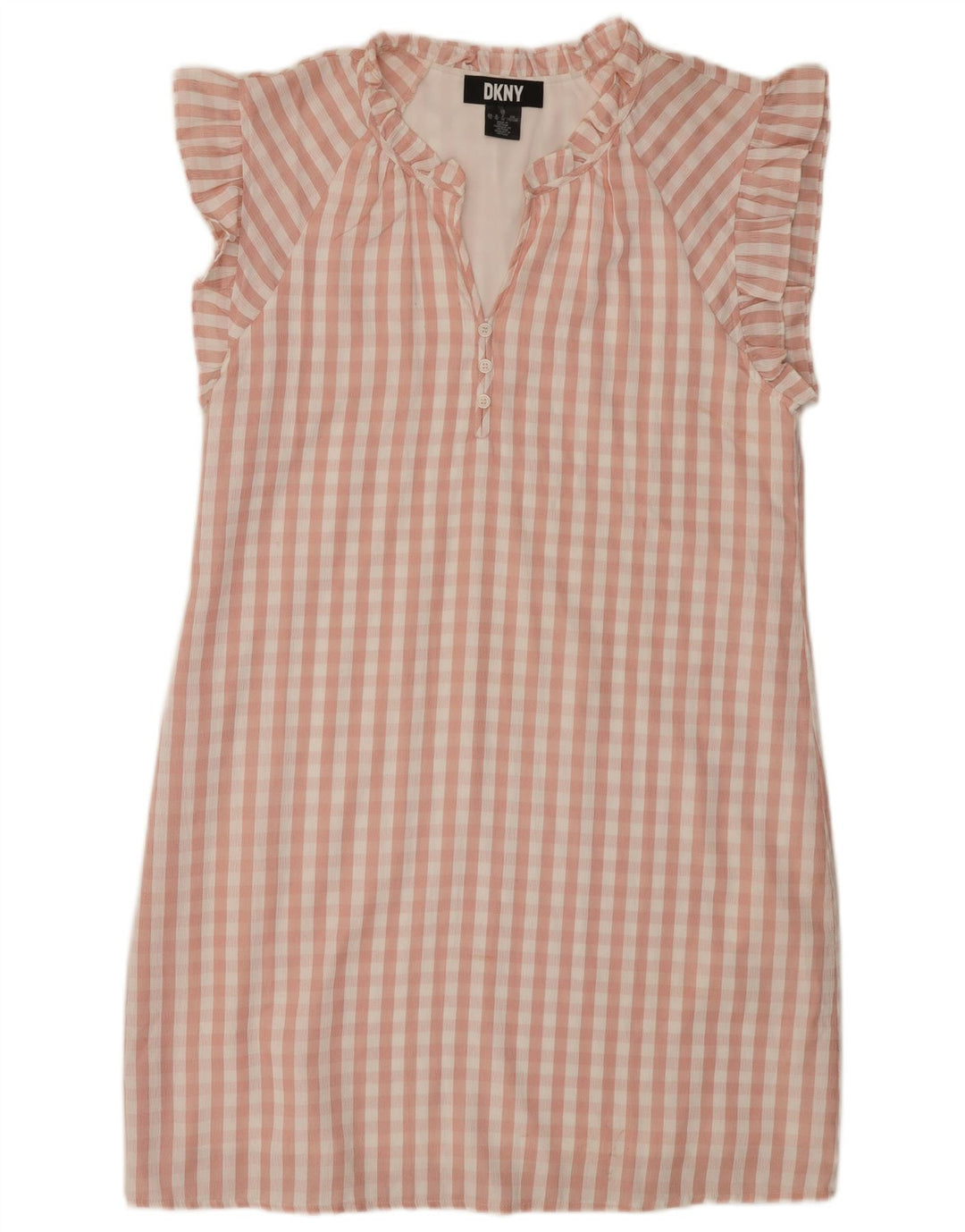 Γυναικείο φόρεμα με θήκη DKNY EU 42 Μεγάλο ροζ Gingham Polyester