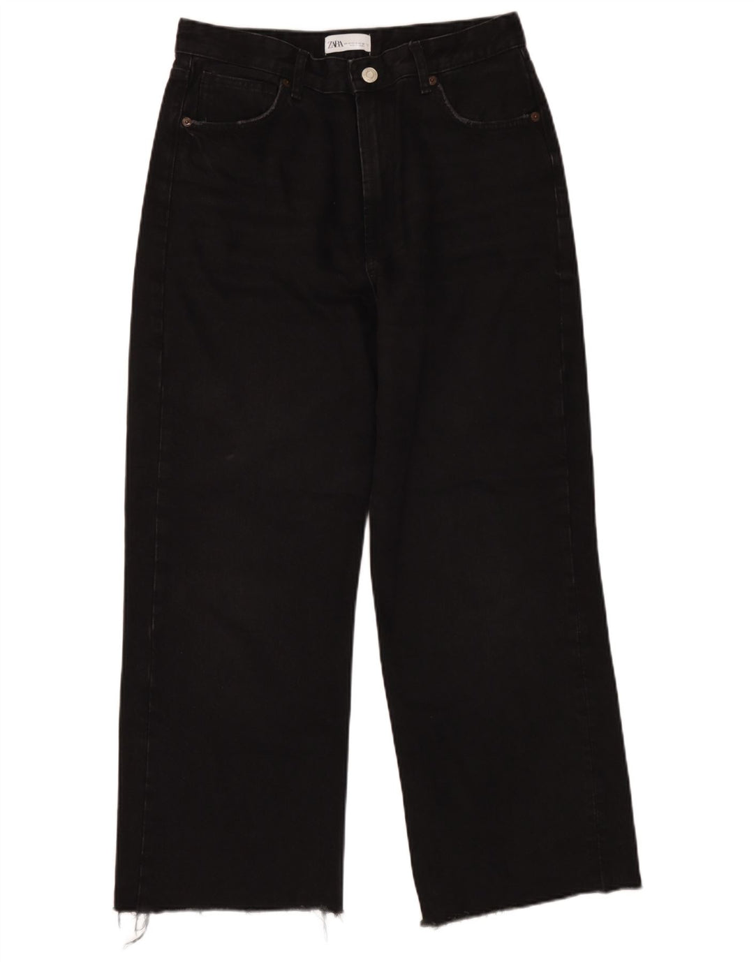 Zara Γυναικείο Loose Jeans EU 42 Large W32 L28 Black