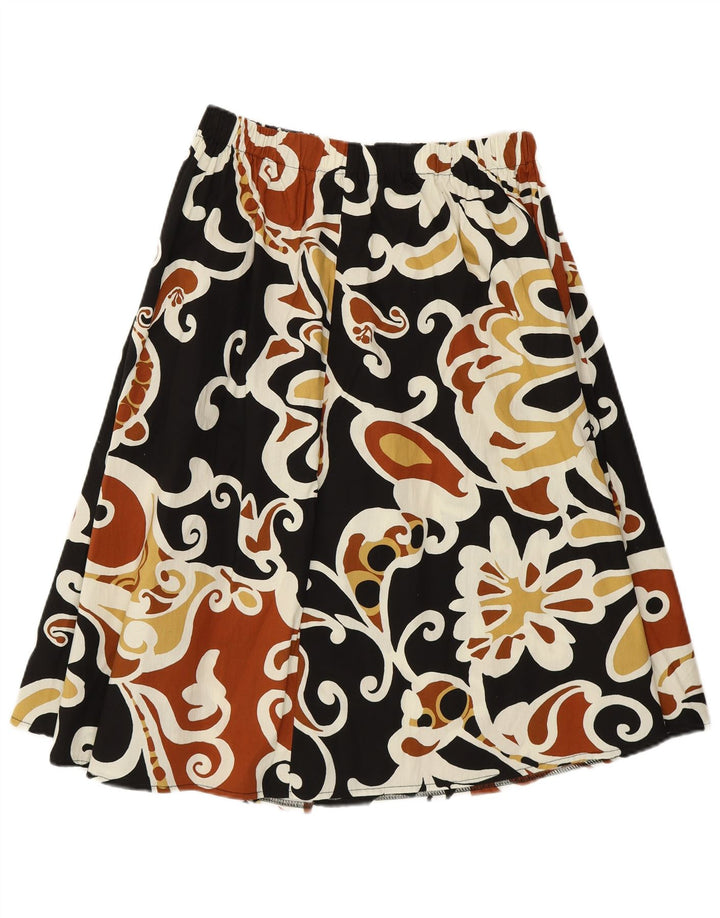 VINTAGE Γυναικεία Φούστα σε A-Line W28 Μεσαία Πολύχρωμη Floral