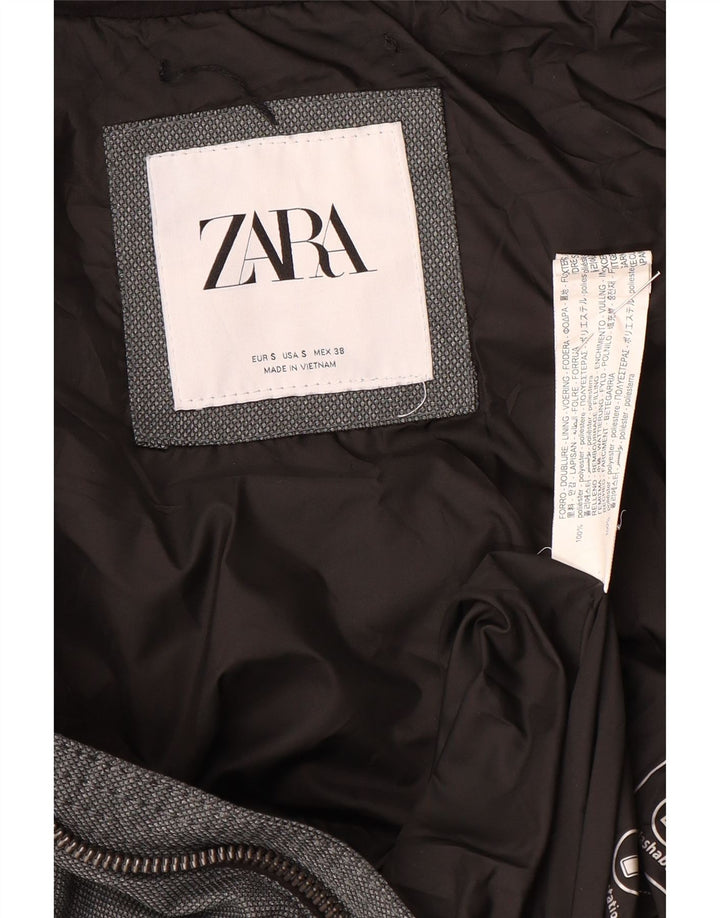 Zara Ανδρικό μπουφάν με επένδυση UK 36 Small Grey Polyester