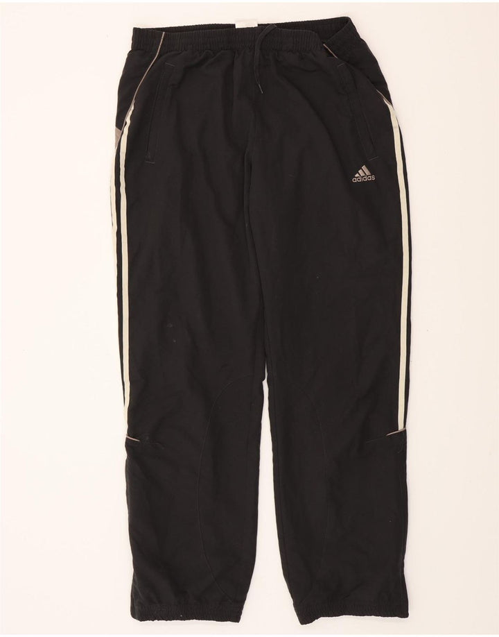 ADIDAS Mens Tracksuit Trousers Large  Black Polyester