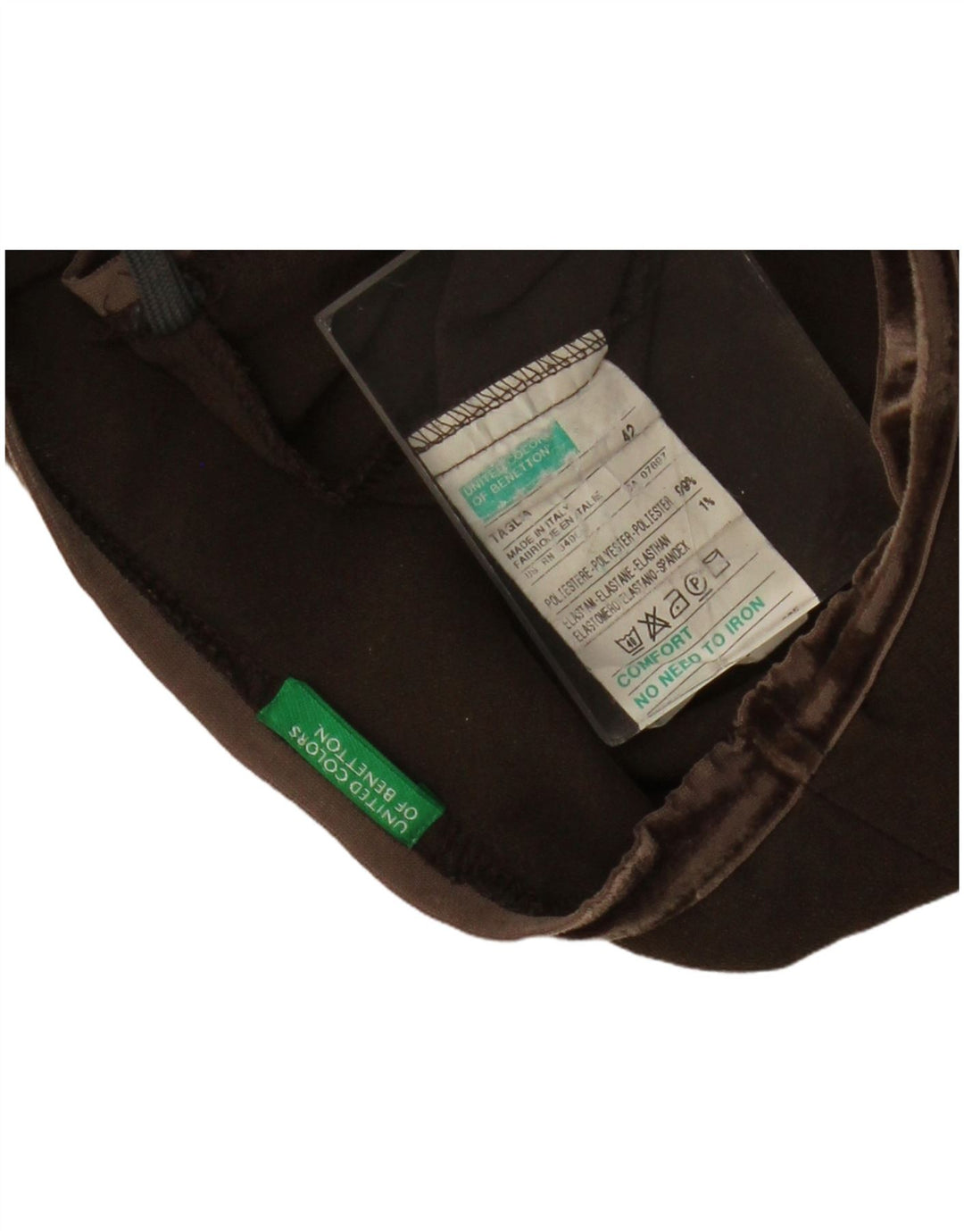 BENETTON Γυναικεία φούστα χαμηλής μέσης σε γραμμή Α IT 42 Medium W34 καφέ πολυεστέρας