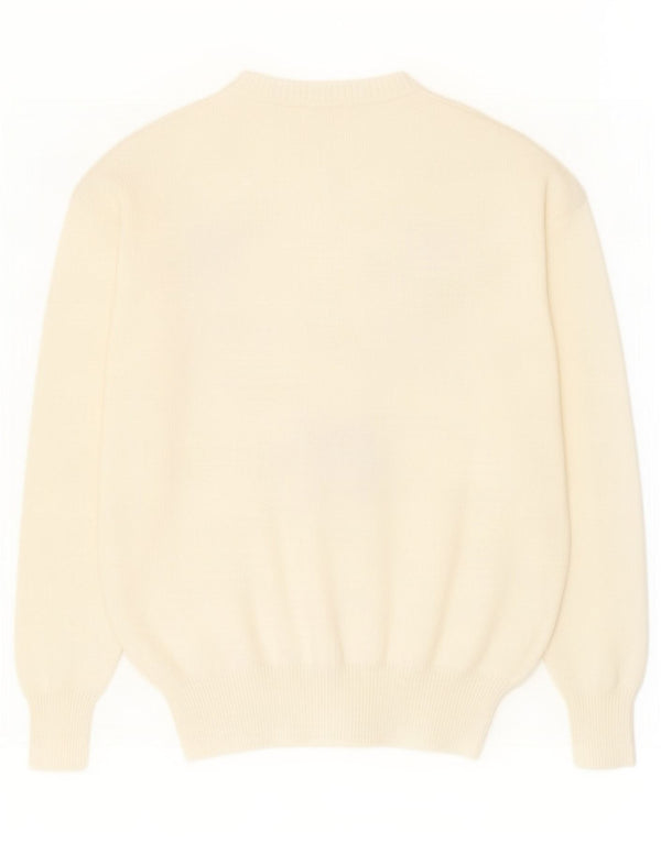 Yorn Γυναικείο πουλόβερ με λαιμόκοψη EU 38 Medium White Novelty