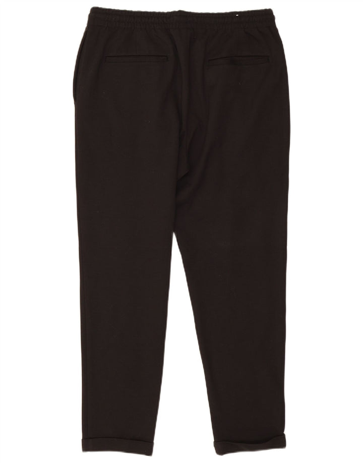 Zara Ανδρικό Slim Chino Παντελόνι Μεγάλο W32 L27 Μαύρο Πολυεστέρα