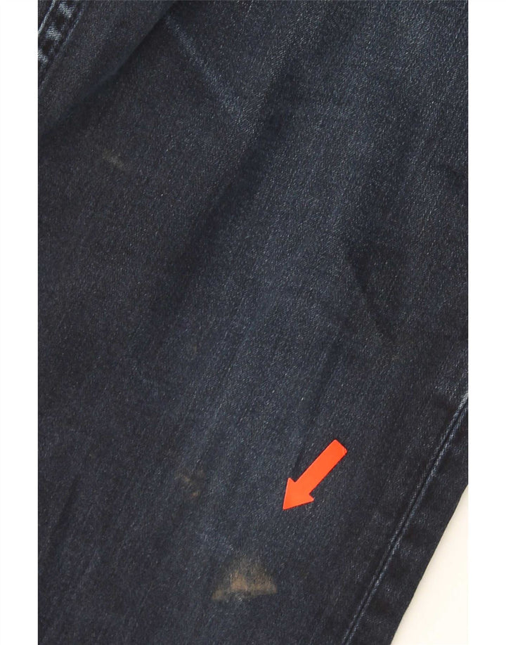 Levi's Mens 506 Straight Jeans W34 L32 Navy Blue Cotton