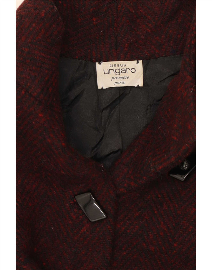 Ungaro Γυναικείο Πανωφόρι UK 12 Medium Burgundy Flecked
