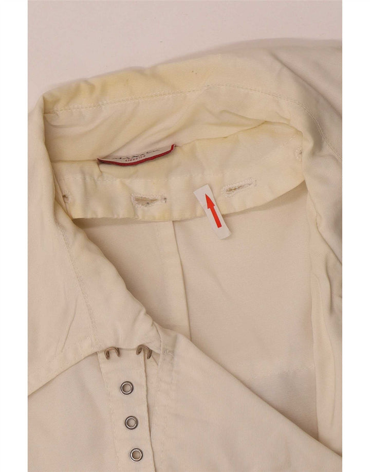 Max & Co. Γυναικεία καμπαρντίνα UK 14 Medium Off White Polyamide