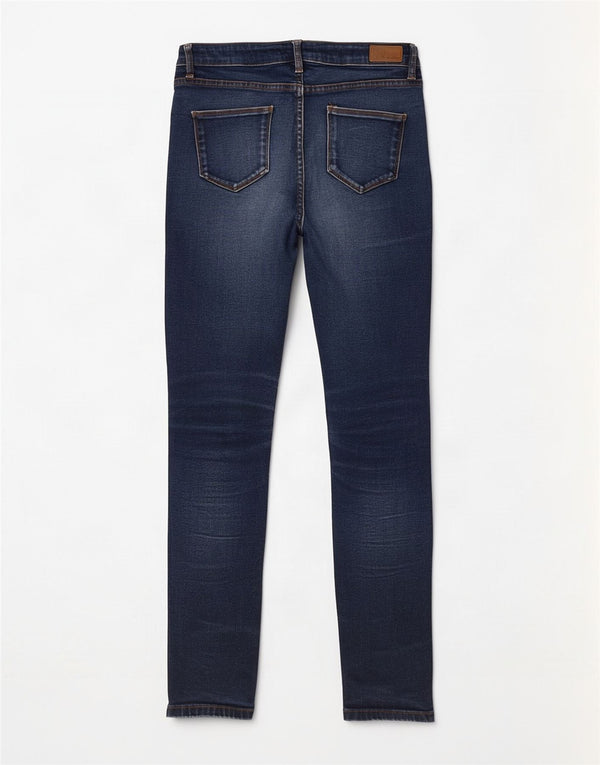 Fat Face Γυναικείο Skinny Jeans UK 12 W32 L29 Μπλε βαμβακερό