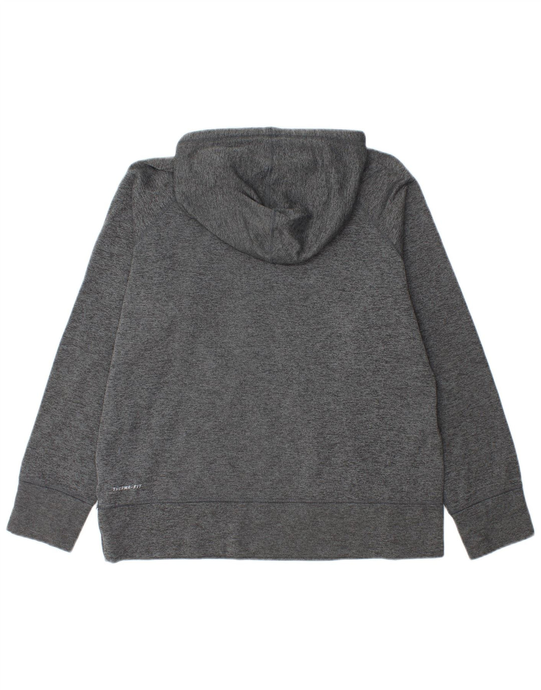 NIKE Mens Graphic Hoodie Jumper Large Grey Polyester