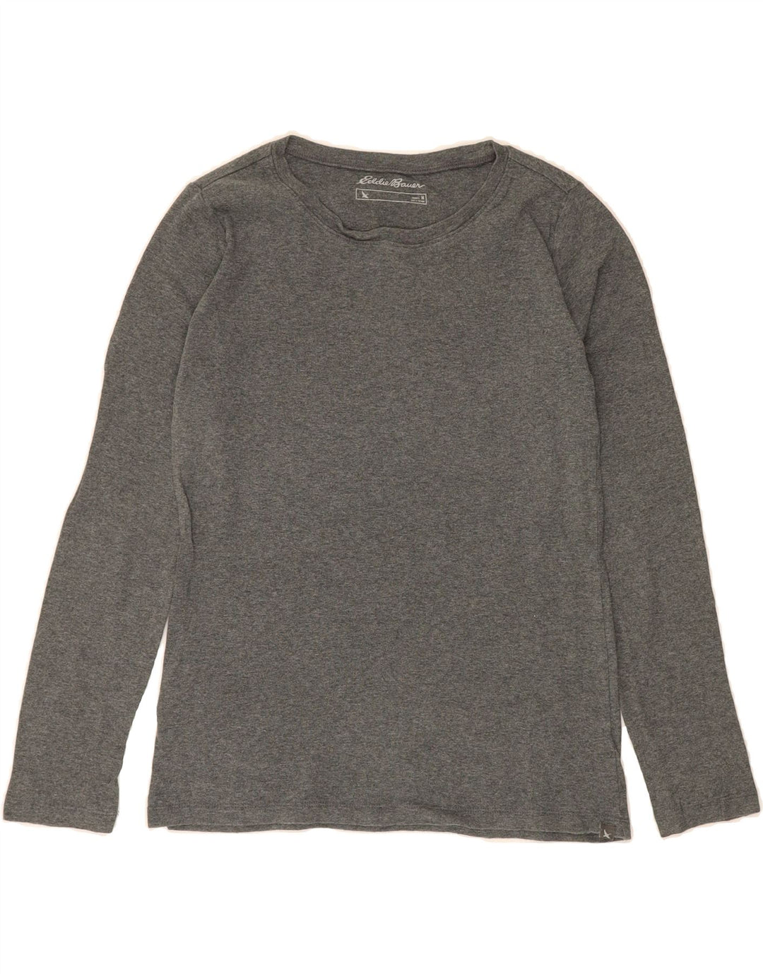 EDDIE BAUER Womens Top Long Sleeve UK 12 Medium Grey Cotton Vintage Eddie Bauer and Second-Hand Eddie Bauer from Messina Hembry 