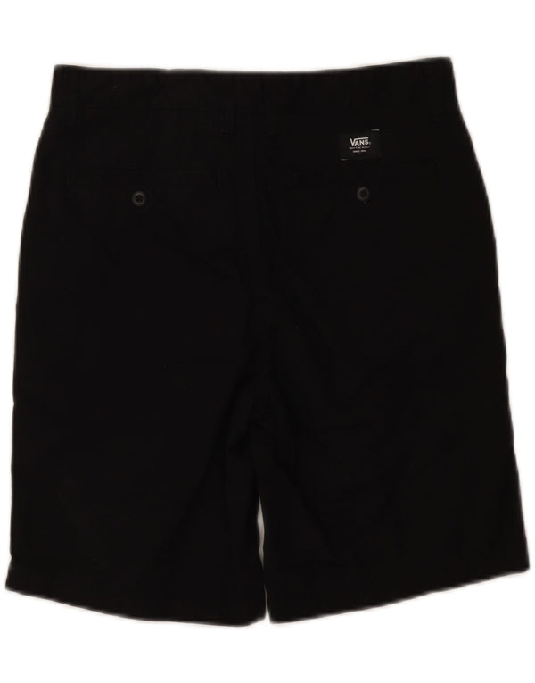 VANS Boys Chino Shorts 15-16 Years W28  Black Cotton