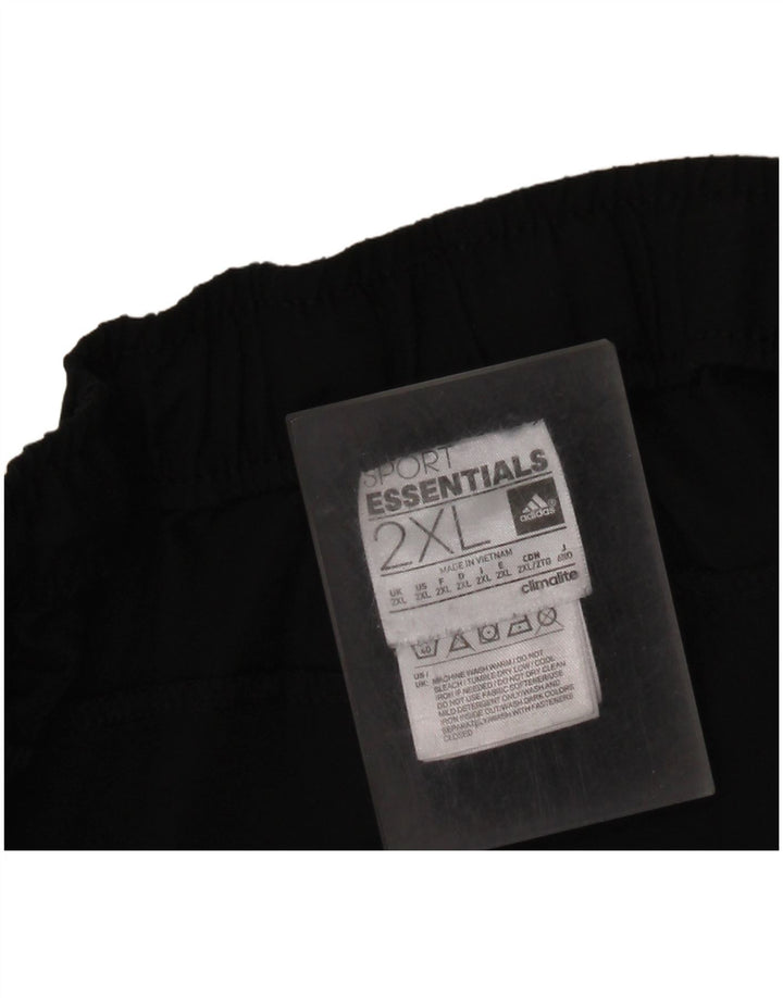 Ανδρική φόρμα αθλητικής φόρμας ADIDAS Climalite 2XL Μαύρο Πολυεστέρας