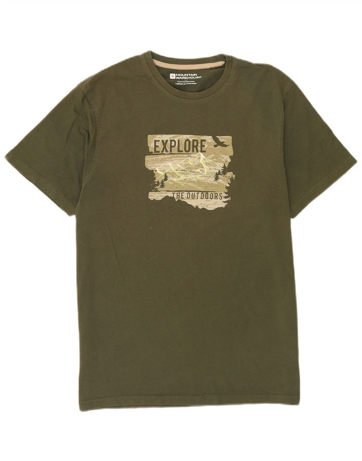 Ανδρικό γραφικό T-Shirt Mountain Warehouse Top Medium Green