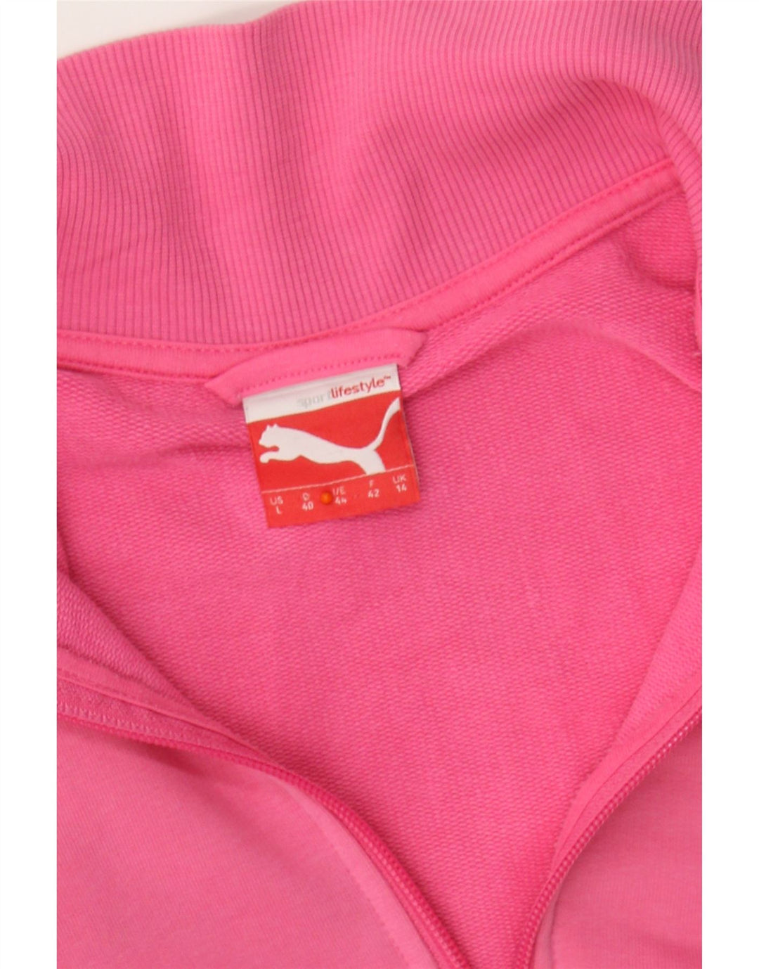 PUMA Womens Tracksuit Top Jacket UK 14 Medium Pink Vintage Puma and Second-Hand Puma from Messina Hembry 