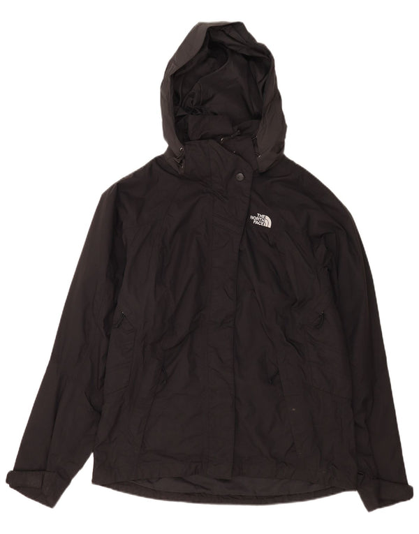 The North Face γυναικείο μπουφάν με κουκούλα αντιανεμικό UK 14 Medium Black Nylon