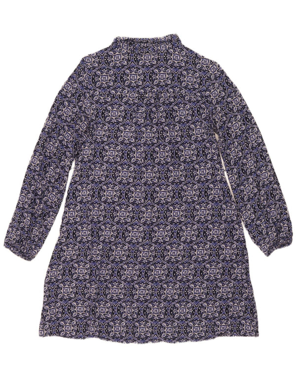 Marks & Spencer Γυναικείο φόρεμα UK 10 Small Blue Floral Viscose