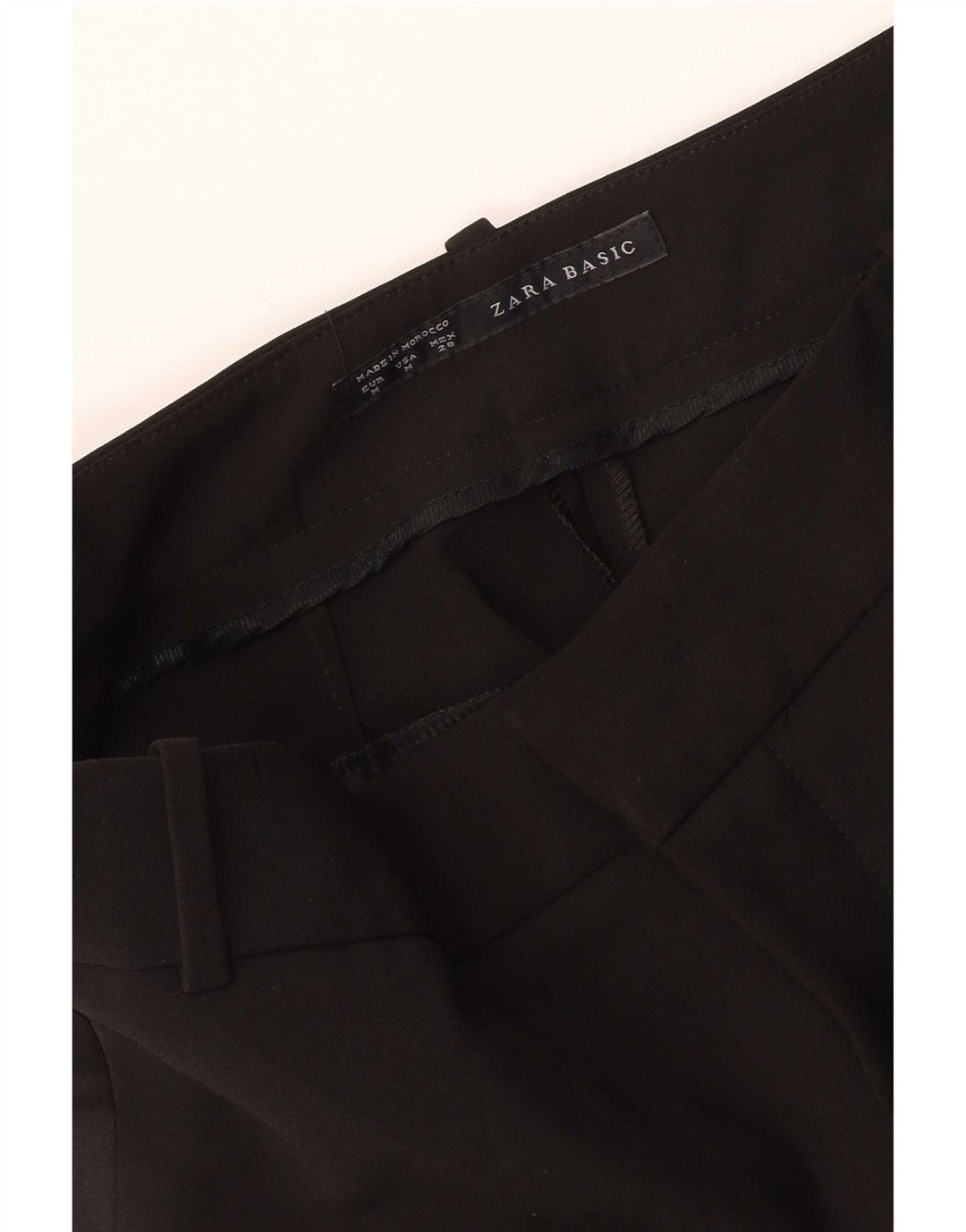 Zara Γυναικείο Slim παντελόνι Chino Medium W28 L27 Μαύρο