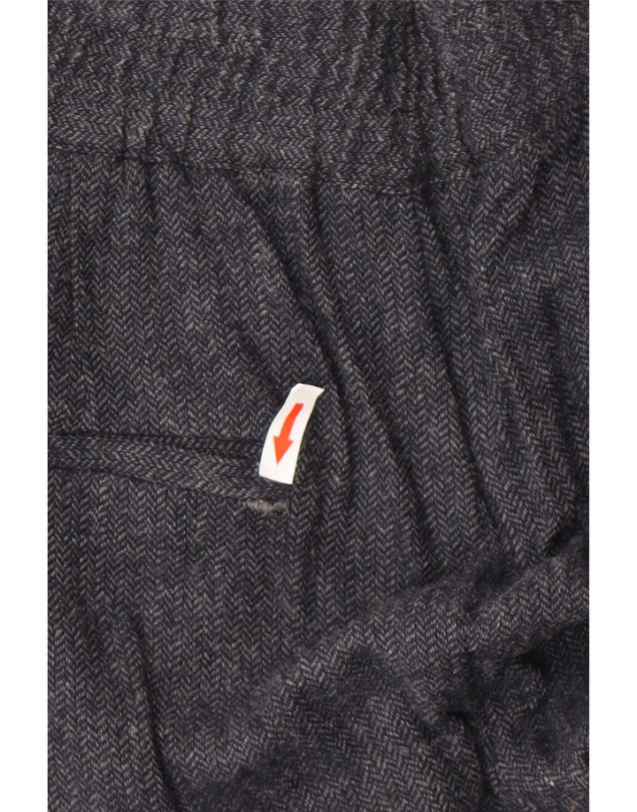 Zara Γυναικείο παντελόνι Jogger Medium W28 L27 Navy Blue ψαροκόκκαλο βισκόζη