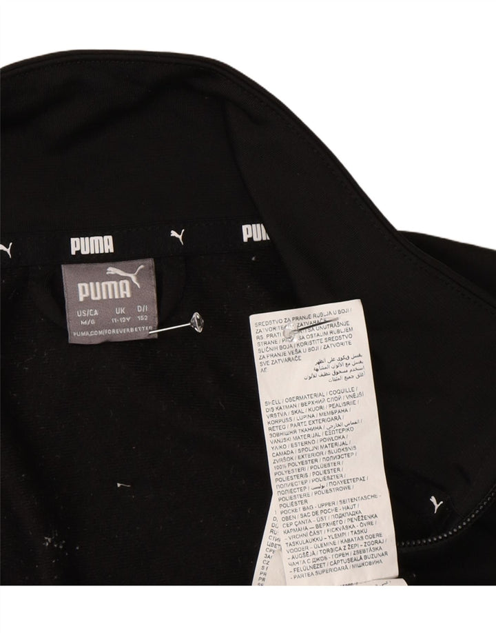 Puma Boys αθλητική φόρμα Top Jacket 11-12 Years Black Colourblock Polyester