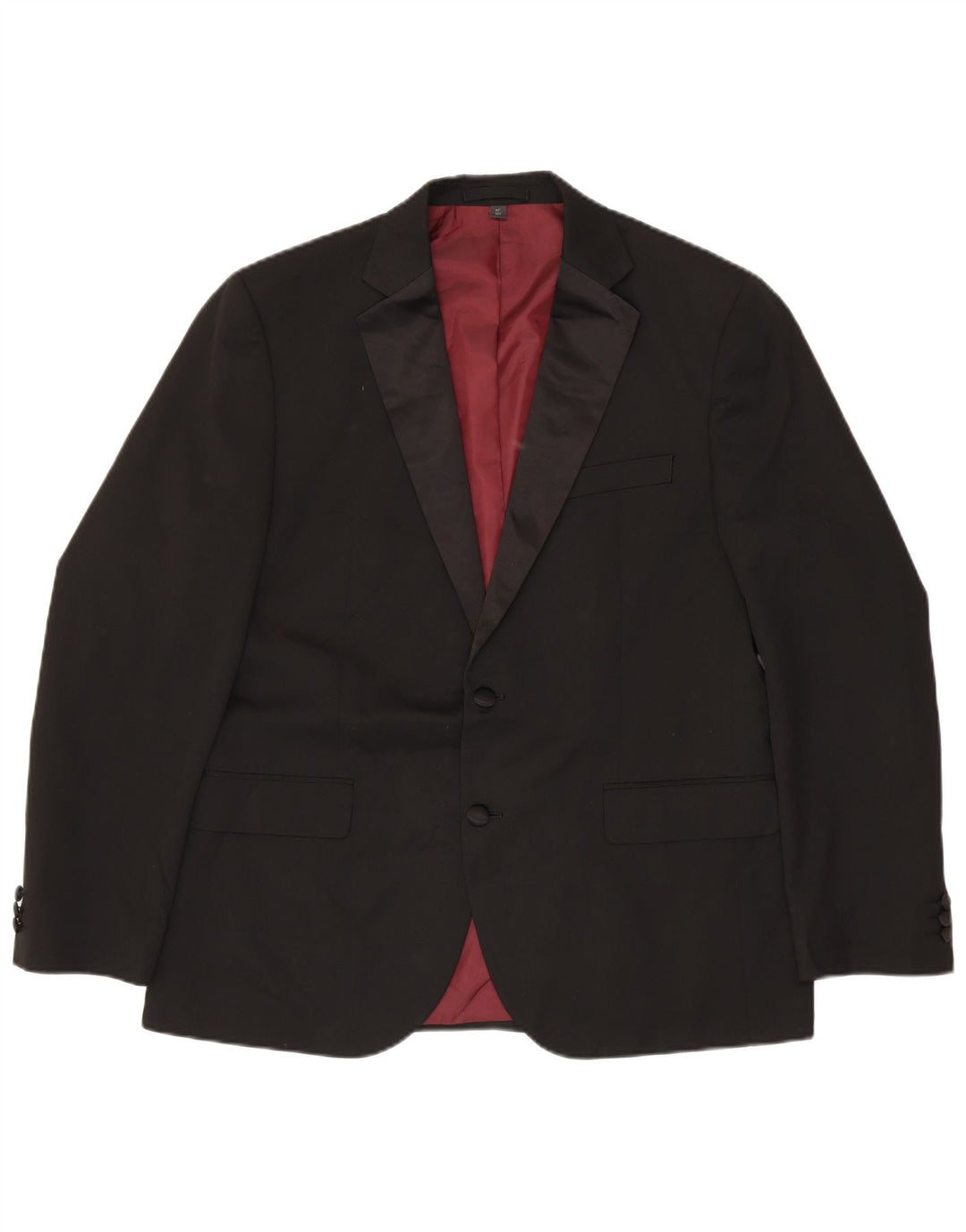 Marks & Spencer Ανδρικό σακάκι σακάκι με 2 κουμπιά UK 42 XL μαύρο πολυεστέρα