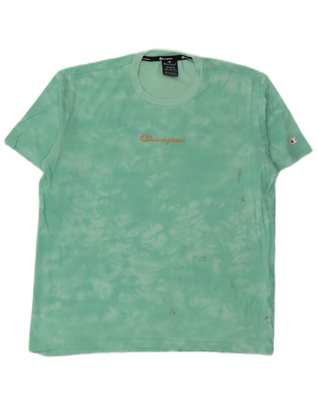Ανδρικό T-Shirt CHAMPION Top Medium Green Tie Dye