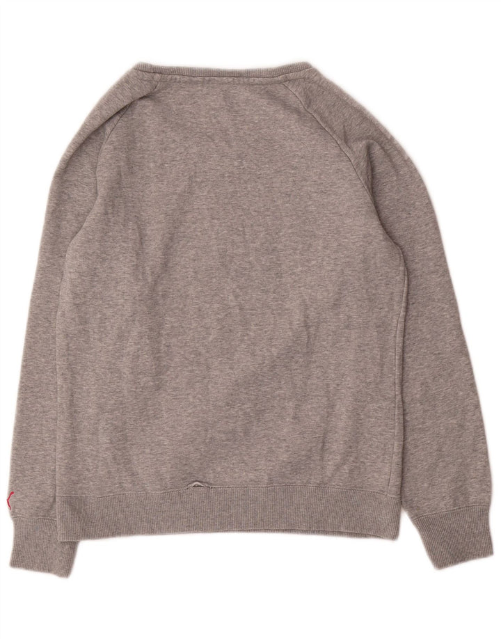 Γυναικείο γραφικό φούτερ Puma Jumper UK 12 Βαμβακερό μεσαίο γκρι