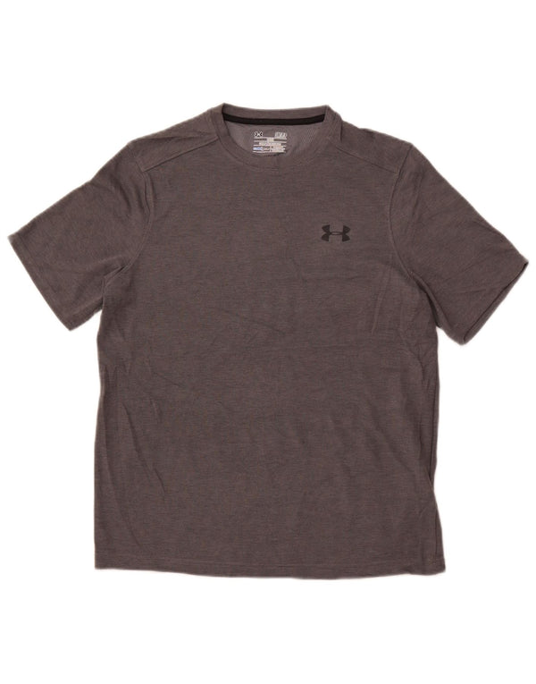 UNDER ARMOUR Mens Cold Gear T-Shirt Top Small Grey Polyester