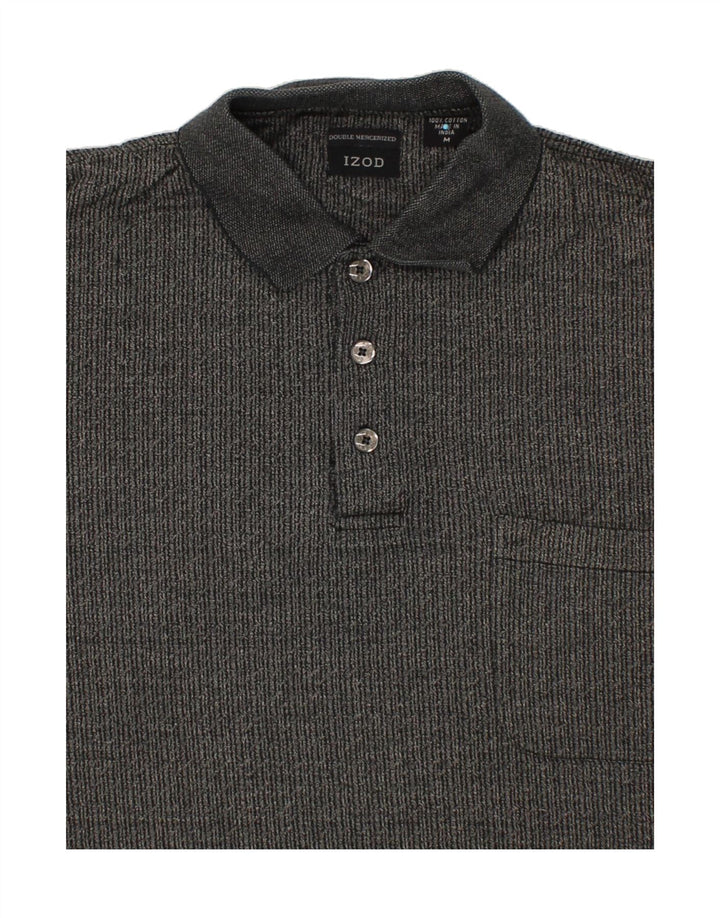IZOD Mens Polo Shirt Medium Grey Vintage Izod and Second-Hand Izod from Messina Hembry 