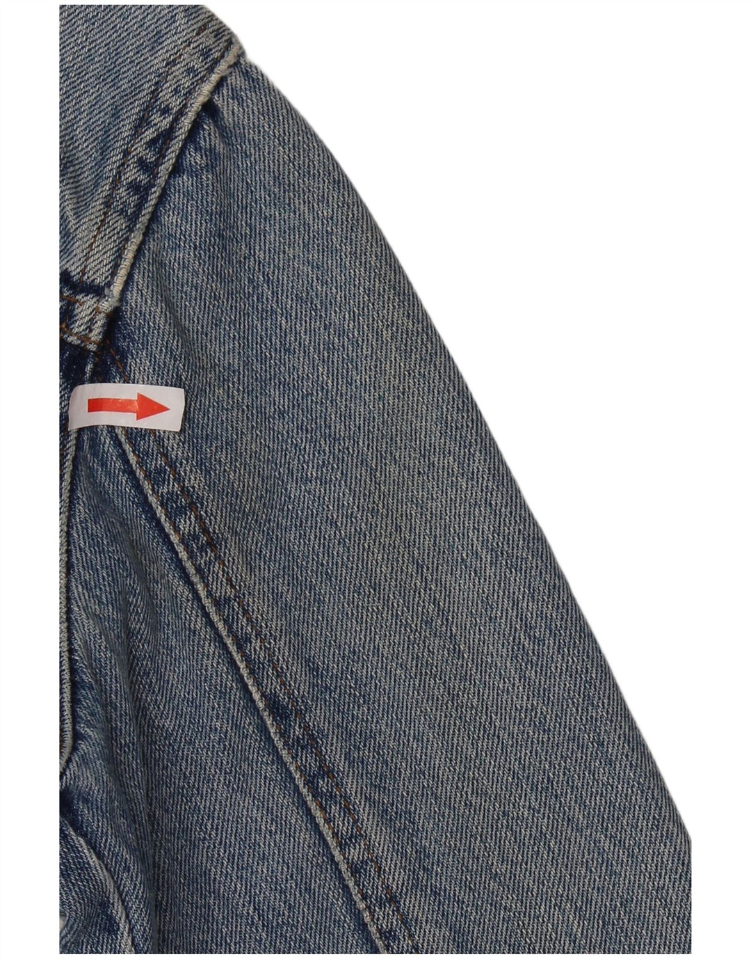 Γυναικείο Τζιν Μπουφάν VINTAGE Crop UK 14 Medium Blue