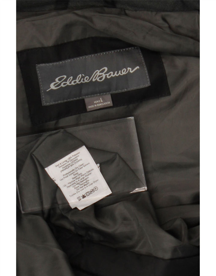 EDDIE BAUER Ανδρικό padded Gilet UK 40 Large Black Polyester