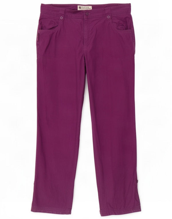 Mountain Warehouse Womens Casual Trousers UK 12 Medium W32 L32 Purple