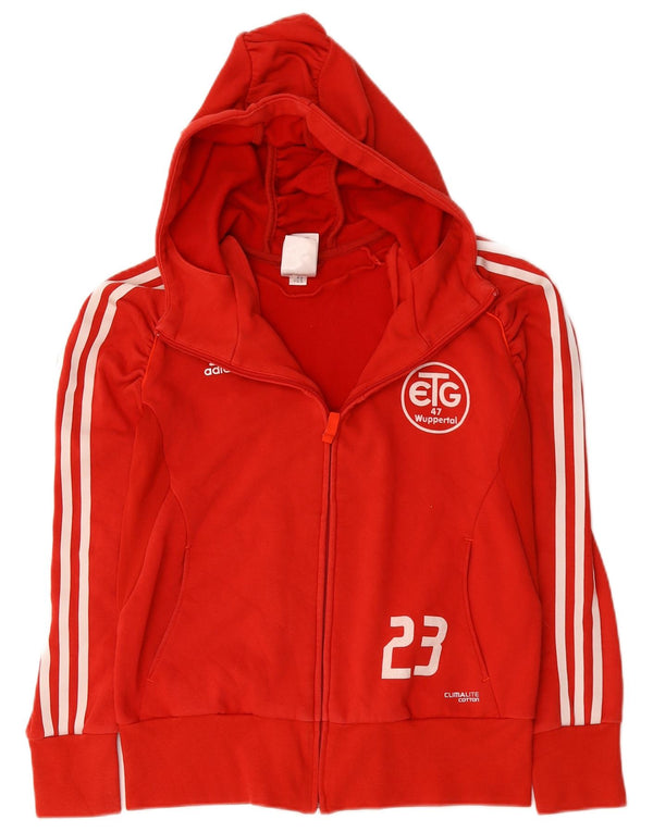 Γυναικείο πουλόβερ Adidas Climalite με φερμουάρ UK 12 μεσαίο βαμβακερό